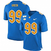 Pittsburgh Panthers 99 Hugh Green Blue 150th Anniversary Patch Nike College Football Jersey Dzhi